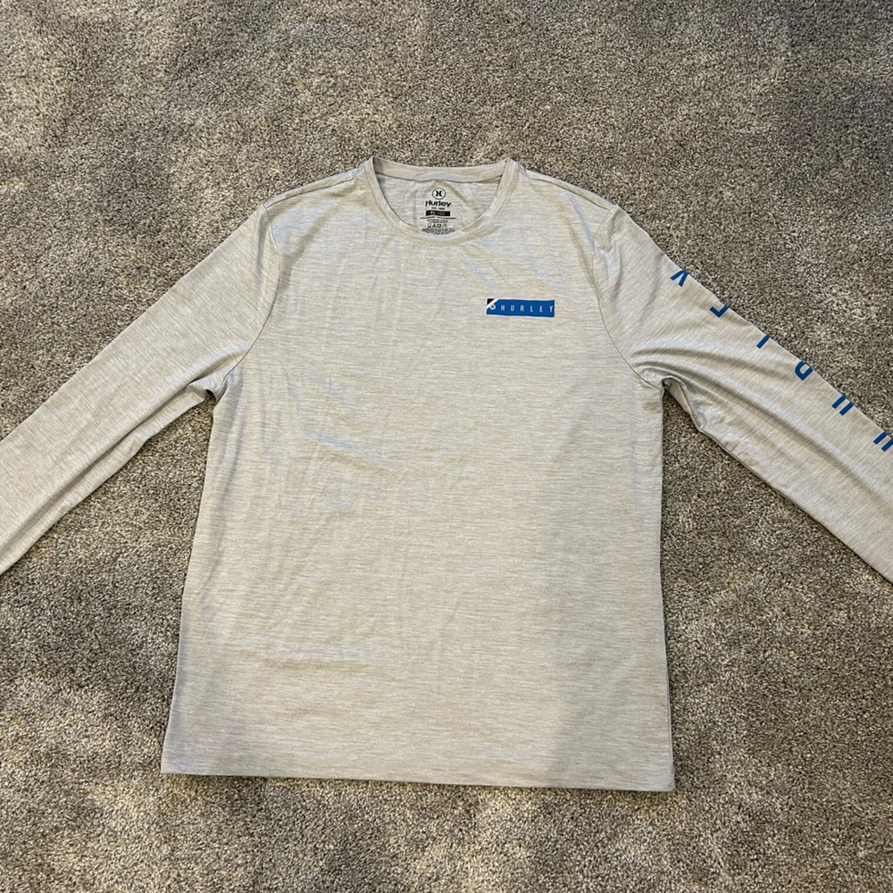 Hurley Men’s Gray Long Sleeve Sun Shirt